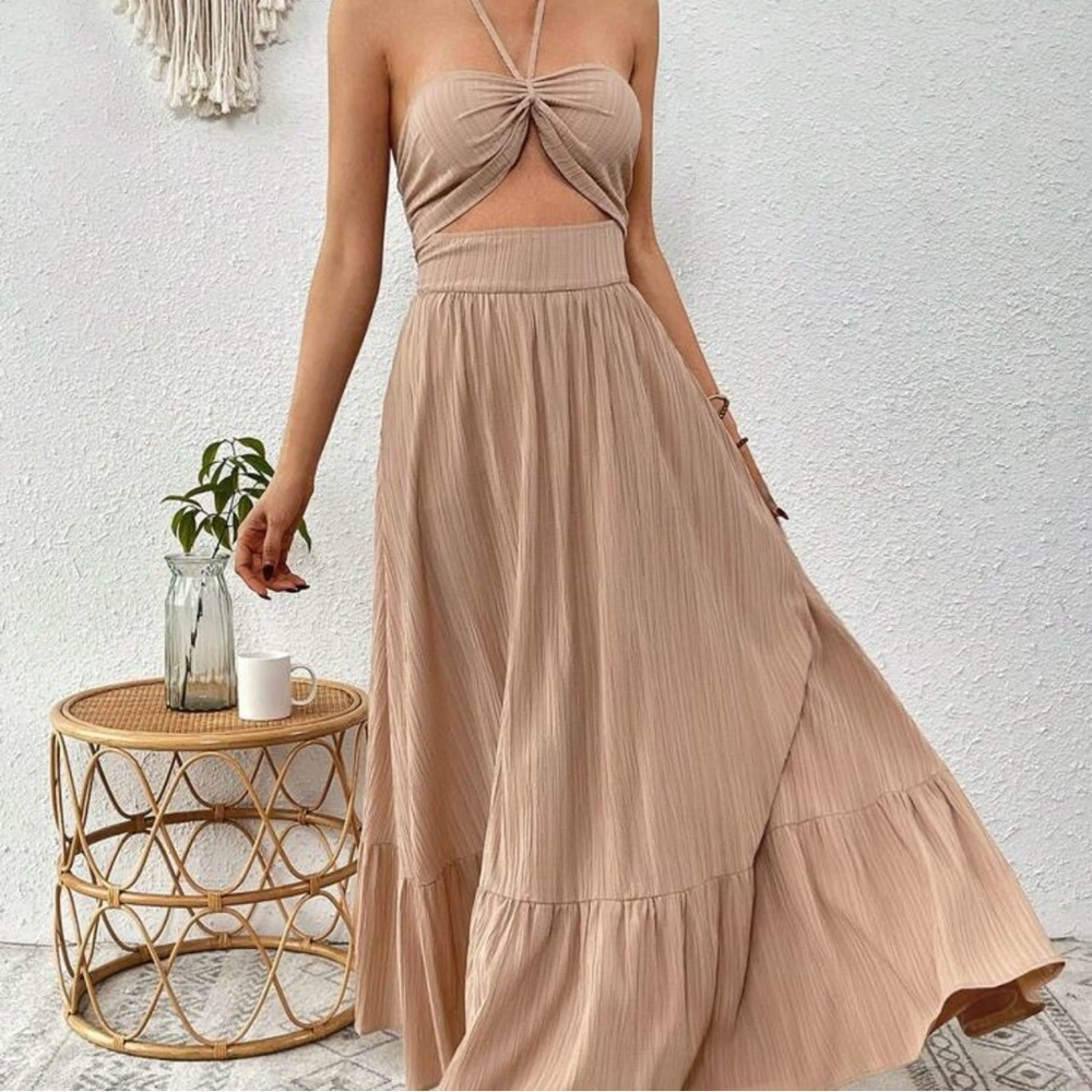 Tan Maxi Dress - Picture 4 of 10